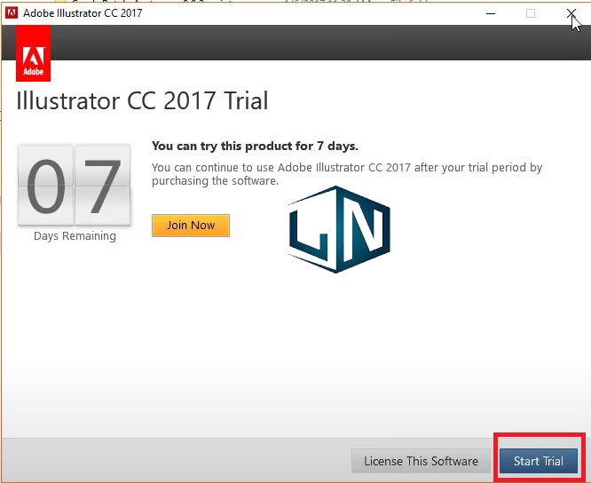 Chọn Start Trial Chọn Start Trial