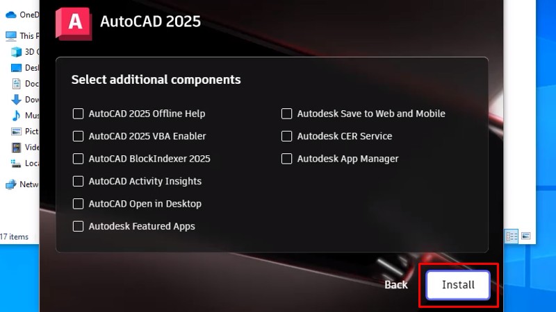 Tải Autocad 2025: Hướng Dẫn Cài Đặt Đơn Giản 15 Bấm Install