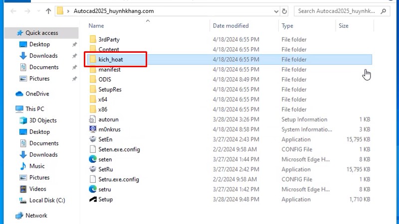 Tải Autocad 2025: Hướng Dẫn Cài Đặt Đơn Giản 17 Vào thư mục kich_hoat