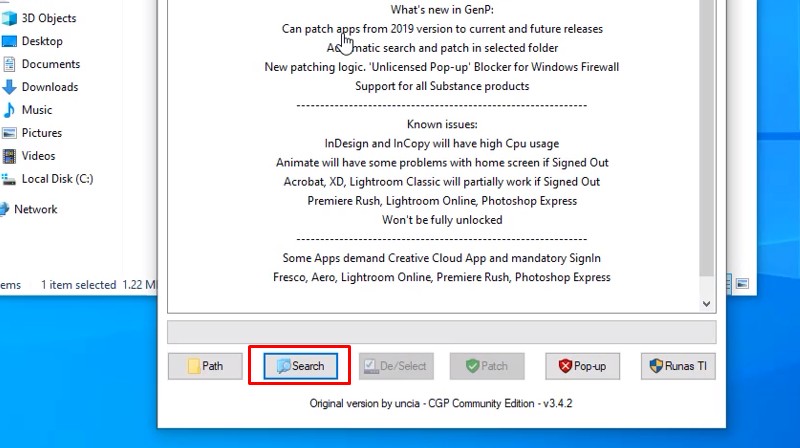 Adobe Bridge 2025: Ai Cũng Cài Đặt Được 17 Bấm vào Search