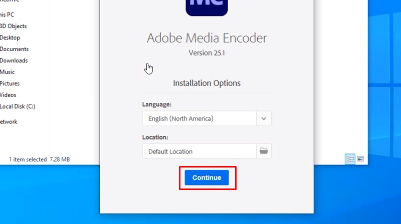 Encoder 2025: Hướng dẫn cài đặt chi tiết 12 Bấm Continue