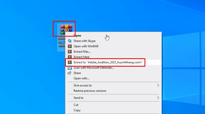 Adobe Audition 2025: Video hướng dẫn cài đặt chi tiết 10 Giải nén phần mềm Adobe Audition 2025