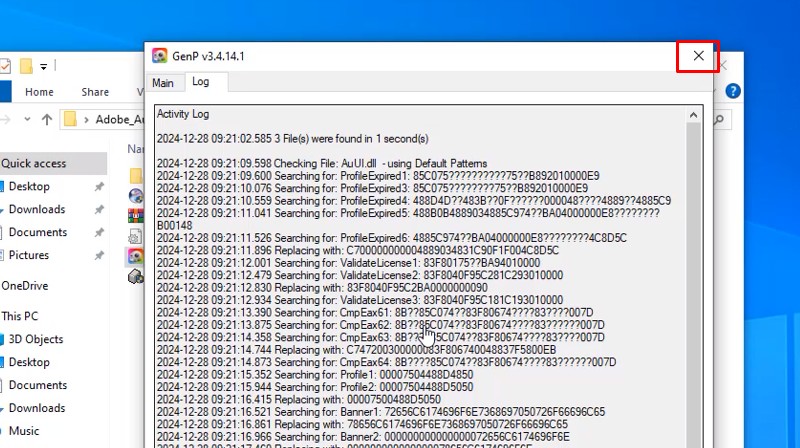 Adobe Audition 2025: Video hướng dẫn cài đặt chi tiết 31 Bấm X