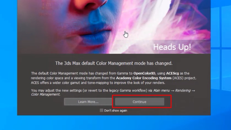 3Ds Max 2025: Hình Ảnh Hướng Dẫn Cài Đặt Chi Tiết 22 Bấm Continue