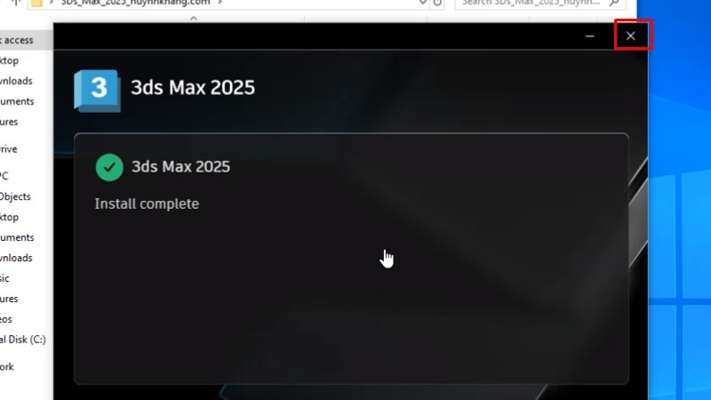 3Ds Max 2025: Hình Ảnh Hướng Dẫn Cài Đặt Chi Tiết 16 Bấm X