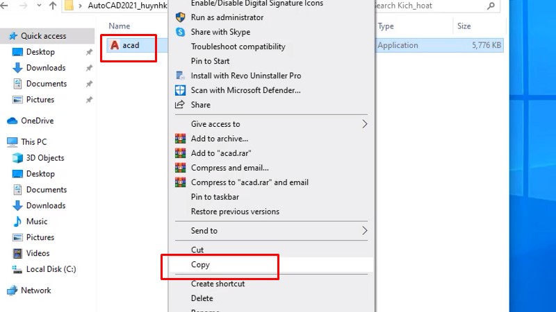 Copy file như hình