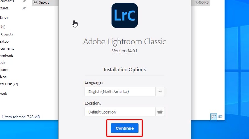Lightroom 2025: Link Tải Nhanh, Có Video Cài Đặt 12 Bấm continue