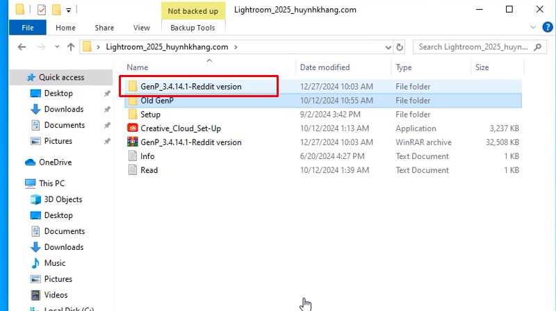 Lightroom 2025: Link Tải Nhanh, Có Video Cài Đặt 14 Vào thư mục như hình