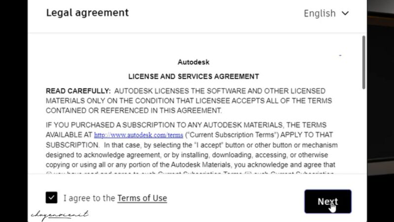 Tích chọn sau đó nhấn Next