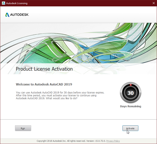 Chọn vào mục “Enter a serial number” để thực hiện và bấm chọn vào nút “Activate” Chọn vào mục “Enter a serial number” để thực hiện và bấm chọn vào nút “Activate”