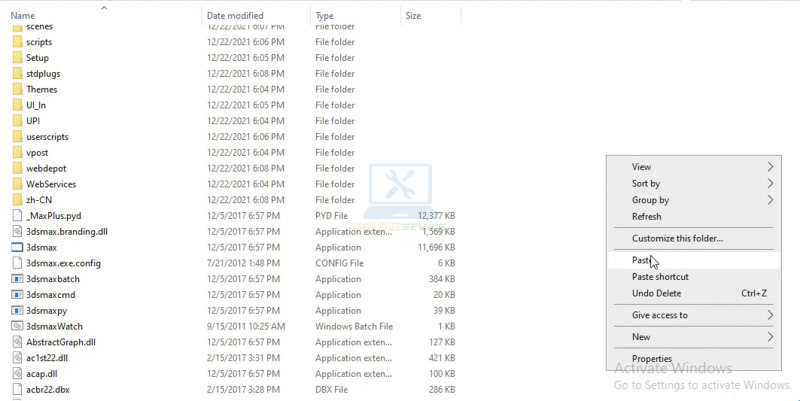 Tiếp theo ta dán File kích hoạt bản quyền vào thư mục cài đặt 3DS Max 2018