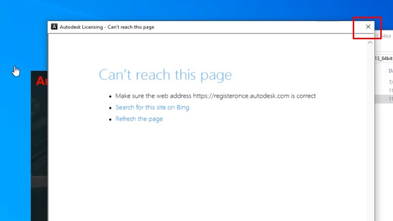 Bấm X tắt như hình