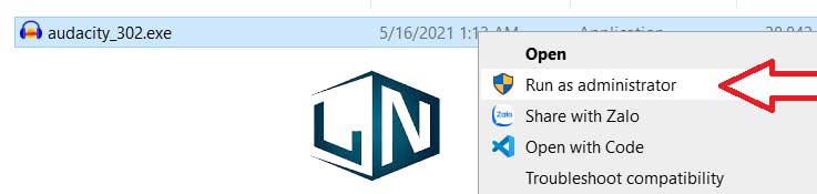 Chạy file cài đặt Chạy file cài đặt