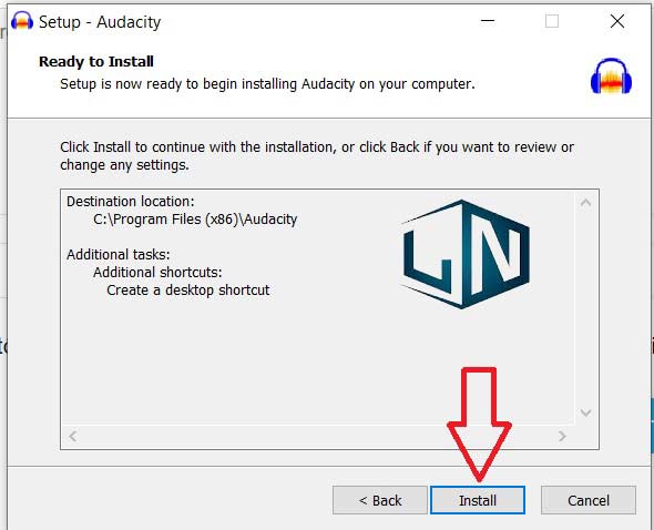 Chọn Install để bắt đầu cài đặt Chọn Install để bắt đầu cài đặt