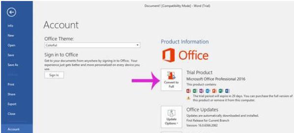 Mở một ứng dụng trong Microsoft Office 2016 Mở một ứng dụng trong Microsoft Office 2016