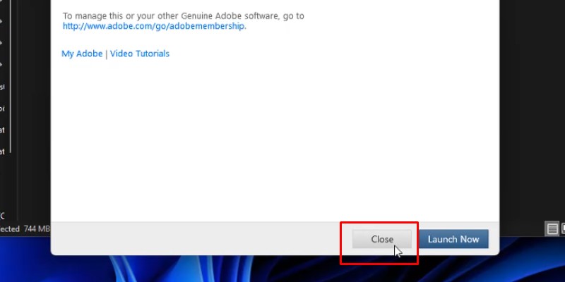 Lightroom CS6 Hướng Dẫn Cài Đặt Chi Tiết 20 Chọn Close