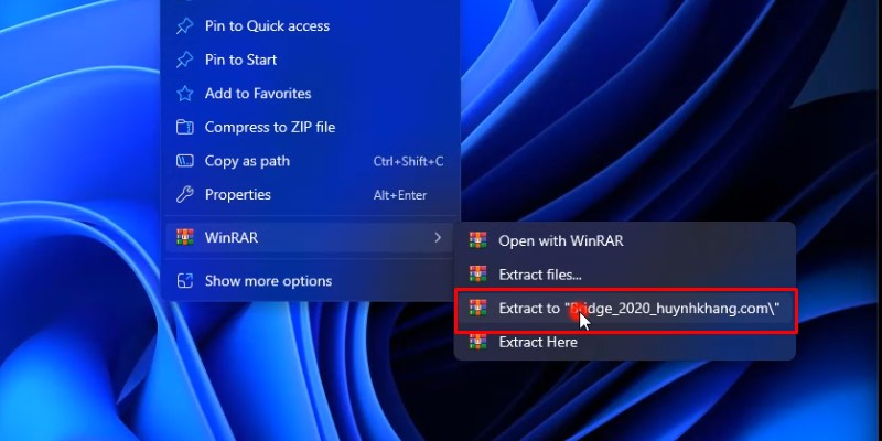 giải nén phần mềm Adobe Bridge 2020