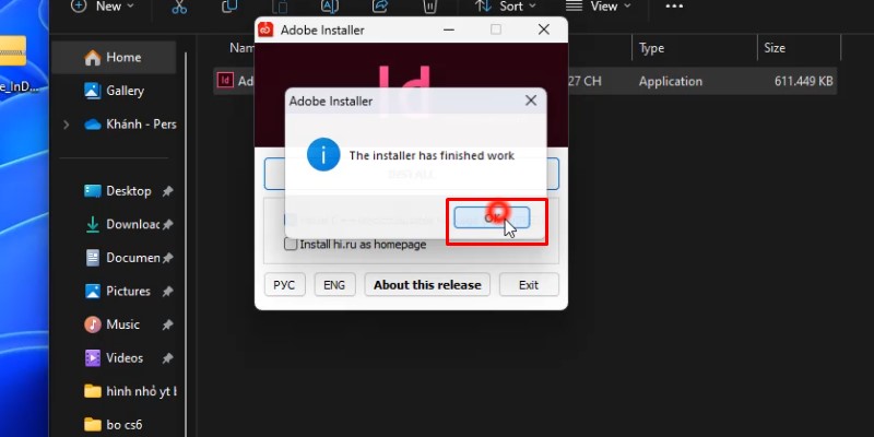 Tải InDesign 2020 & Hướng Dẫn Cài Đặt Chi Tiết 15 bấm ok và hoàn tất cài đặt phần mềm