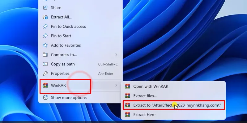 After Effects 2023: Tải Và Cài Đặt Chi Tiết Nhất 10 Giải nén phần mềm After Effects 2023