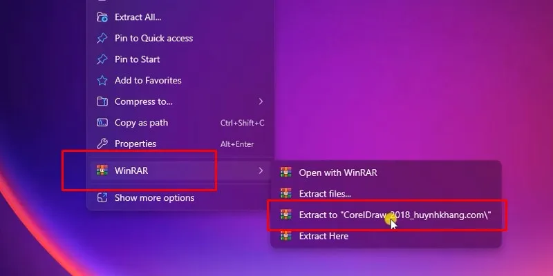 Cài Đặt CorelDRAW 2018 - Hướng Dẫn Đầy Đủ 10 giải nén phần mềm CorelDraw 2018