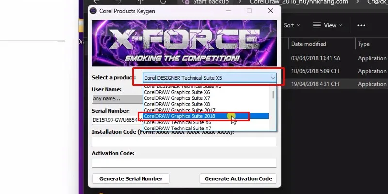 Cài Đặt CorelDRAW 2018 - Hướng Dẫn Đầy Đủ 15 Tích chọn như hình và chọn phiên bản 2018