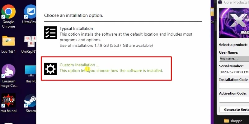 Cài Đặt CorelDRAW 2018 - Hướng Dẫn Đầy Đủ 18 Chọn như hình nha