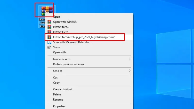 Sketchup 2020: Chỉ Bạn Cài Đặt Chi Tiết 11 Giải nén phần mềm Sketchup 2020
