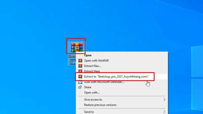 Sketchup 2021 Cài Đặt Chỉ 3 Phút 11 Giải nén phần mềm Sketchup 2021