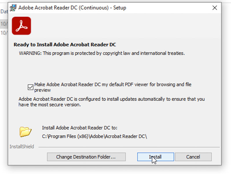 Tiếp tuc chọn Install
